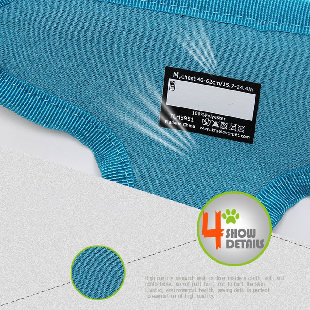 Creation Core Protective Dog Harness Adjustable Soft Nylon Pet Harness Reflective Outdoor Adventure Dog Walking Vest, Grey L